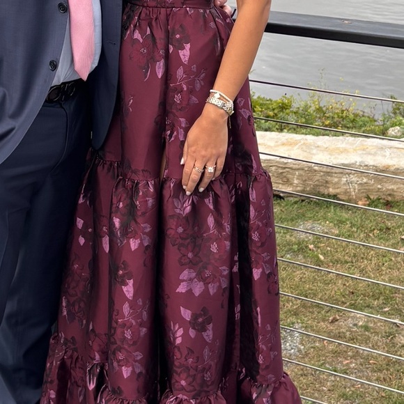 (NWOT) V. Chapman — The Lucetta Dress in Plum Baroque Floral - Picture 5 of 6